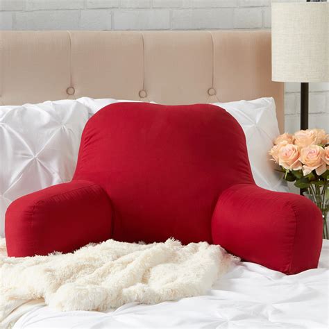 Solid Scarlet Red Cotton Duck Bed Rest Pillow - Walmart.com