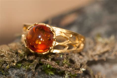 Baltic amber ring. Baltic amber & gold, unique ring, statement ring, contemporary ring, designer ...