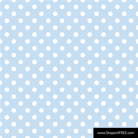 Baby Blue Polka Dot Vector Pattern | Shapes4FREE