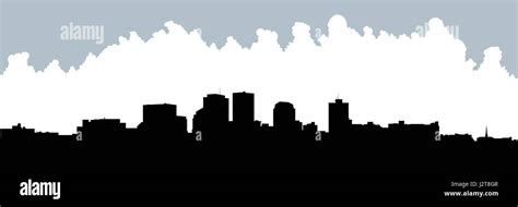 Skyline silhouette of the city of Dayton, Ohio, USA Stock Vector Image ...