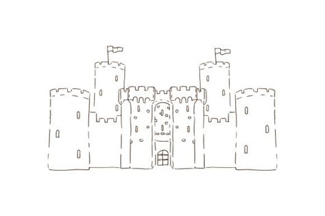 Medieval Castle, Sketch SVG Cut file by Creative Fabrica Crafts ...