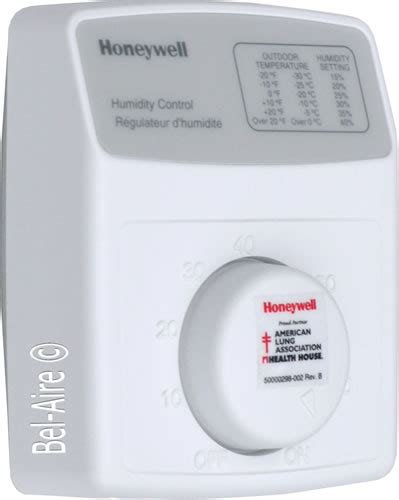 Honeywell Humidistat Manual Color White