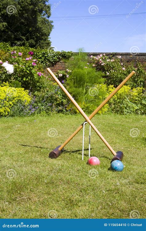 Croquet stock photo. Image of leisure, europe, mallets - 115654410