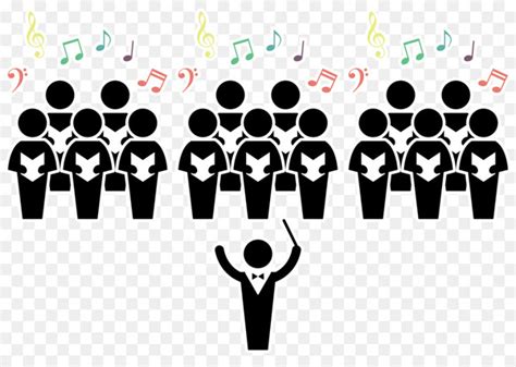 Free: Choir Conductor Silhouette - Vector illustration singing classes - nohat.cc