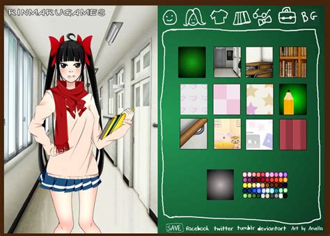 Play Anime school girl dress up game | Free Online Games | KidzSearch.com