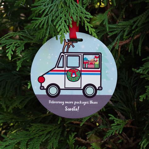 Personalized Mailman Christmas Ornament - Mailman Holiday Gift - Mail ...