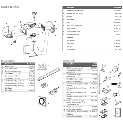 LiftMaster 8160 Garage Door Opener Parts Diagram and List - LiftMaster ...