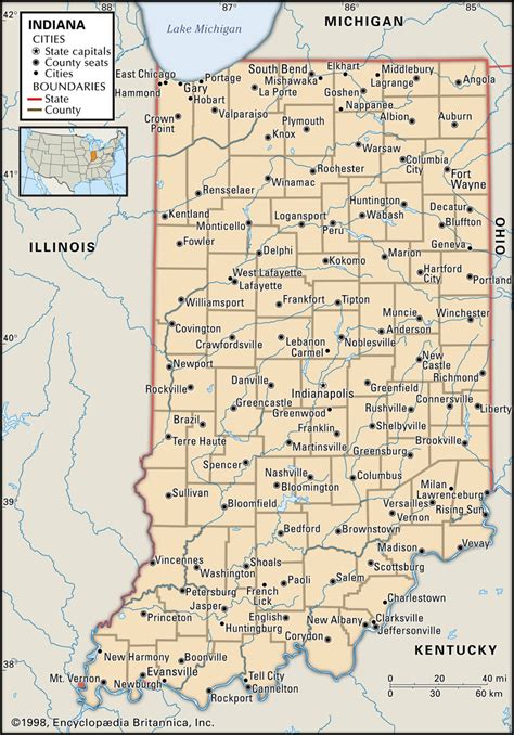 Indiana maps facts – Artofit