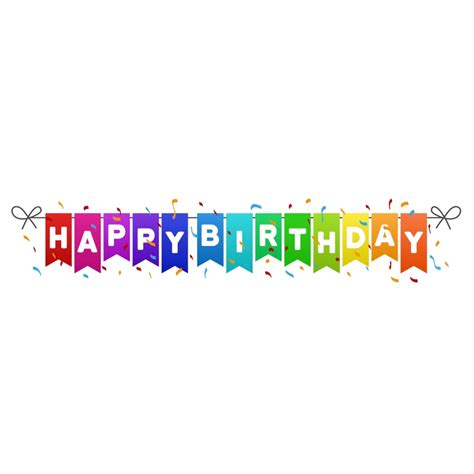 Happy Birthday Flag Vector Hd PNG Images, Happy Birthday Flags Banner, Celebrate, Card, Flag PNG ...