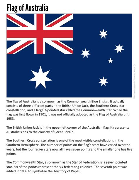 Printable Flag Of Australia - Printable Word Searches