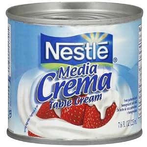 Amazon.com : Nestle Media Crema Table Cream, 7.6 oz (Pack of 24) : Grocery & Gourmet Food