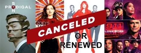 Canceled and Renewed Shows for 2021/2022 To Date