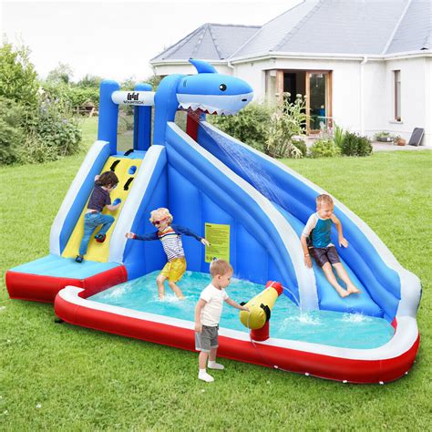 Giant Spacious Kids Inflatable Blow Up Water Slide Pool– Zincera