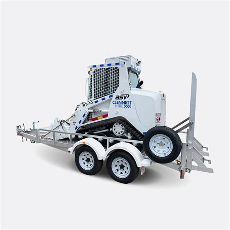 ASV RT-40 Skid Steer Tracked with Trailer | Clennett Hire