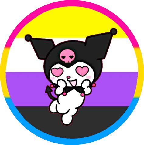 #pride #nonbinary #pansexual #kuromi #sanrio #freetoedit