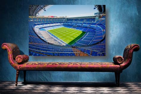 Real Madrid Stadium Wall Art Large Unframed Semi-gloss - Etsy