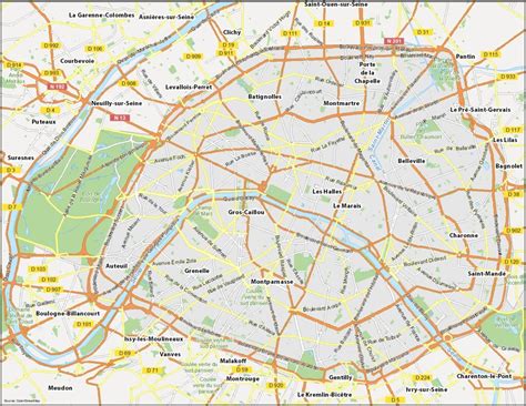 Paris France Map 2023 | Paris Map