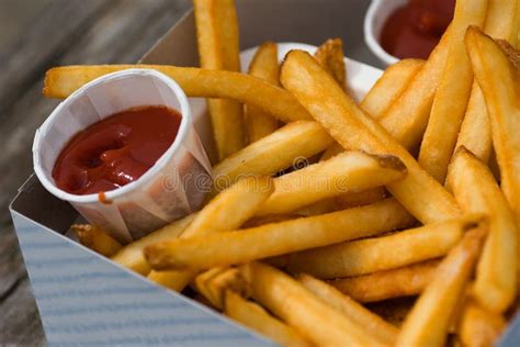 Chips And Ketchup Stock Image - Image: 2272991