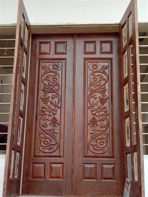 Exterior wooden carving door, For Home at Rs 22500/piece in Saharanpur ...