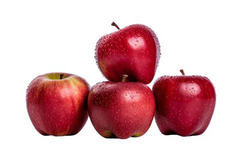 A group of red apples isolated on transparent background. 26552866 PNG