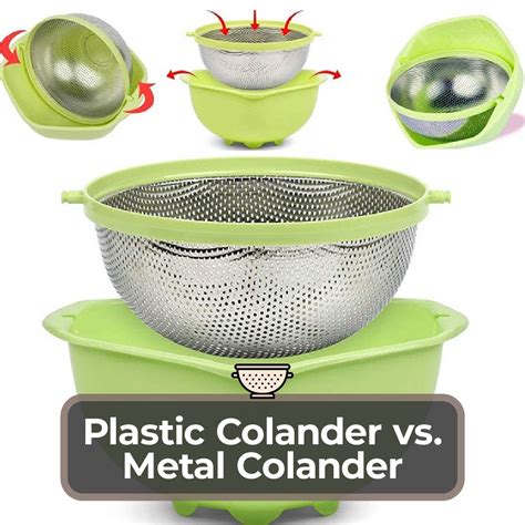 Plastic Colander vs. Metal Colander | Material Comparison Guide