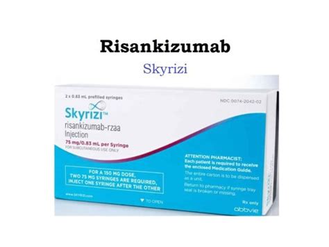 Risankizumab (Skyrizi Injection) - Uses, Dose, Side effects, MOA