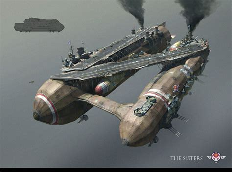 The Sisters, Jakub Javora | Steampunk airship, Steampunk vehicle, Dieselpunk