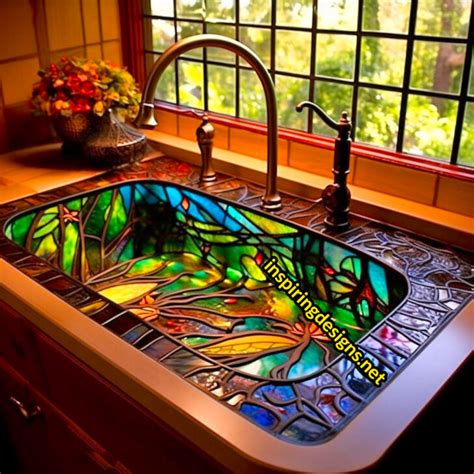 These Stained Glass Sinks Will Transform Your Kitchen into a Kaleidoscope of Colors – Inspiring ...