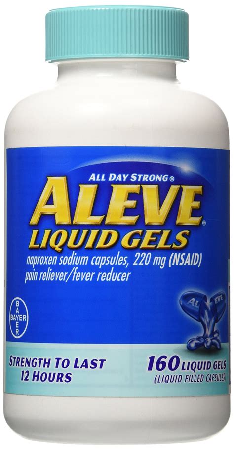 Aleve Liquid Gels-Pain Reliever Formula, 160 Liquid Gels – Wellspring Meds