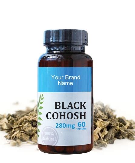 Black Cohosh Food Supplement Natural Private Label | Wholesale ...