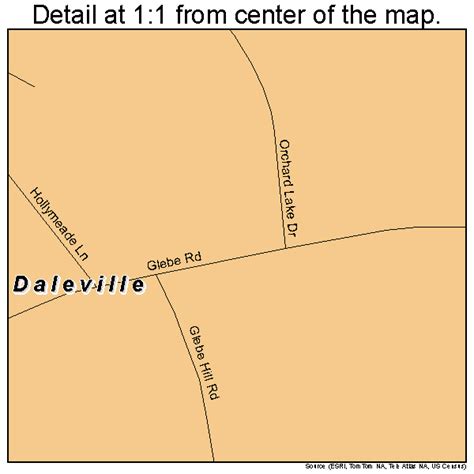 Daleville Virginia Street Map 5121152