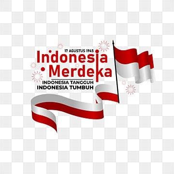 Indonesia Merdeka Vector PNG Images, Indonesia Ribbon Flag Merdeka For ...