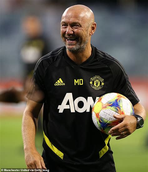 Man United coach Mark Dempsey returns to training for first time after ...