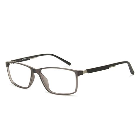 Buy Matte Grey Silver Black Full Rim Rectangle Lenskart Air LA Air ...