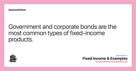 Fixed Income & Examples | AwesomeFinTech Blog