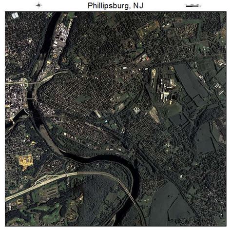 Aerial Photography Map of Phillipsburg, NJ New Jersey