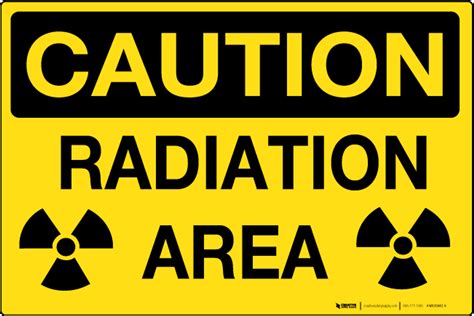 Caution: Radiation Area - Wall Sign | 5S Today