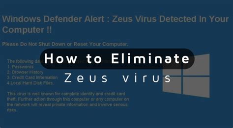 Remove "Zeus Virus Detected" - Mac Alert | How to Prevent it?