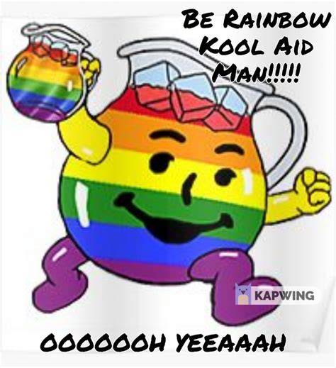 Pixilart - Rainbow Kool Aid Man Meme uploaded by SwimtheFly28