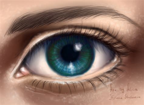 Blue eye digital. by Krinna on DeviantArt