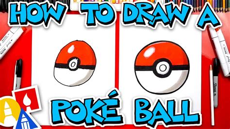 How To Draw A Poké Ball From Pokémon - YouTube