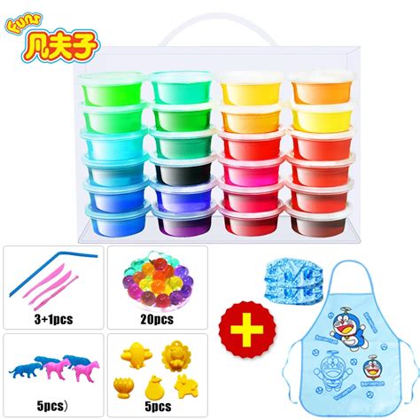 New Product magic slime 24 colors/set crystal mud Novelty Toy putty Practical Joke trick Toys ...