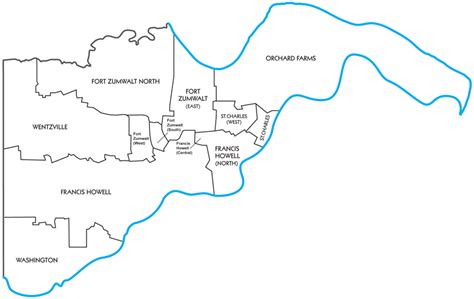 St Charles County School District Map | Cities And Towns Map