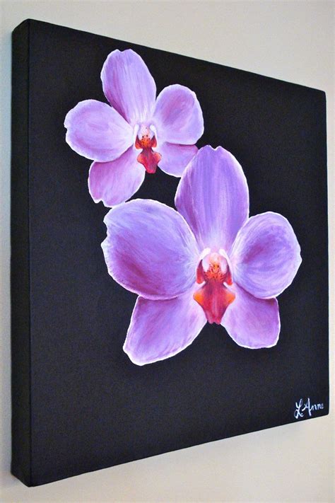 Orchid painting, Orchids painting, Orchid paintings