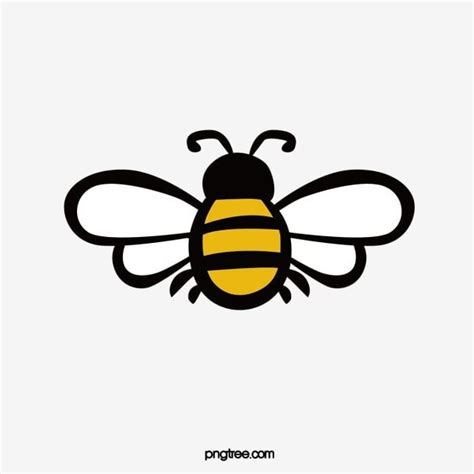 Cartoon Bee Design Vector PNG