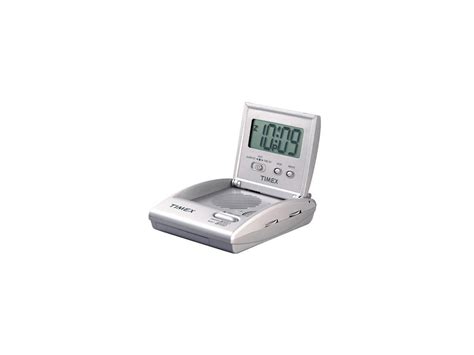 Timex T315S Travel Alarm Clock Radio (folds for portability) - Silver ...