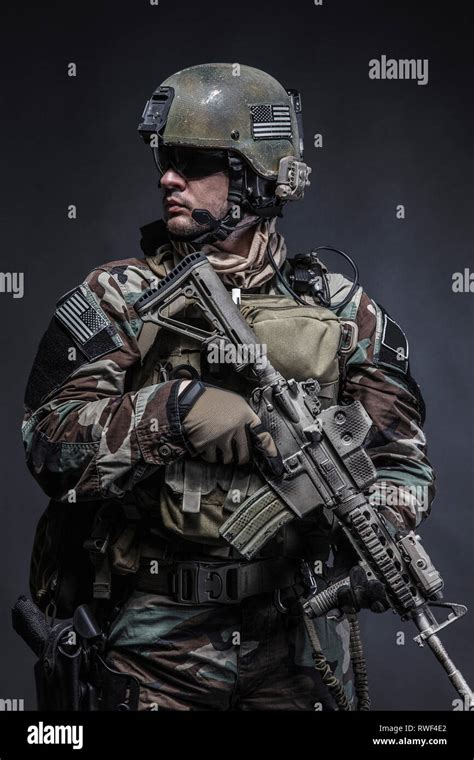 U.S. Marine Corps special operations command Marsoc raider with weapon Stock Photo - Alamy