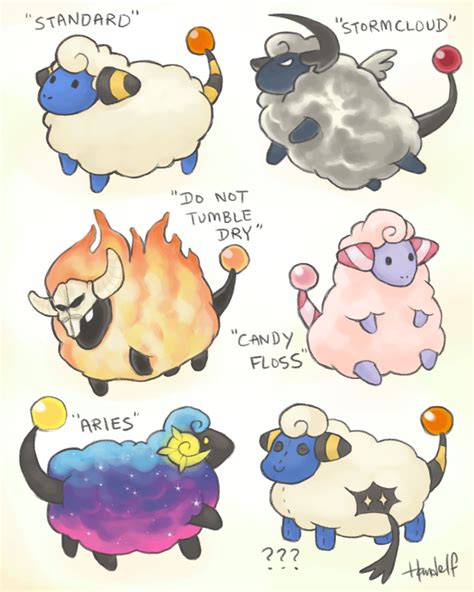 Pokémon Variations! on Tumblr: More fluffy Pokemon variations on this fine day :D