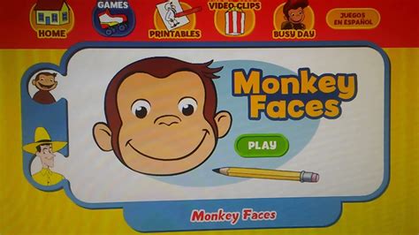 Curious George Monkey Faces Game PBS KIDS - YouTube