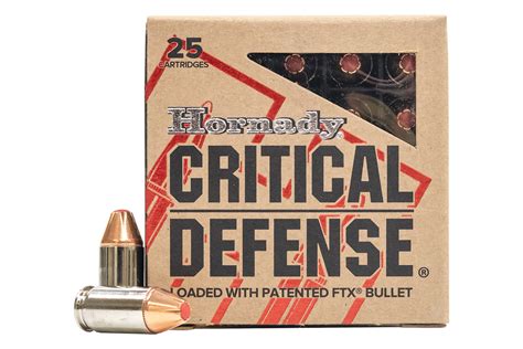 Hornady 90080 380 Auto 90 gr FTX Critical Defense 25/Box | Sportsman's Outdoor Superstore